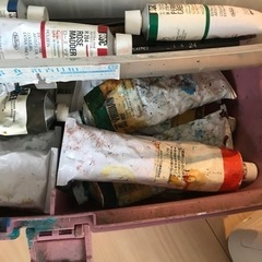 【本日まで】【無料】油絵道具を差し上げます【取りに来てくださる方】の画像