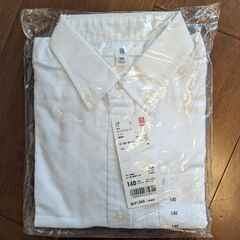 【新品】ユニクロ　キッズ　オックスフォードシャツ140