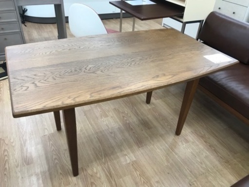★ジモティ割あり★ unico ダイニングテーブル ブラウン H68×W130×D78 クリーニング済み KJ4553