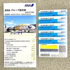 株主優待券　ANA  5枚　小冊子付き