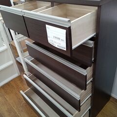 ★ジモティ割あり★ NITORI チェスト ブラウン H123×D42×W80 クリーニング済み MT728の画像