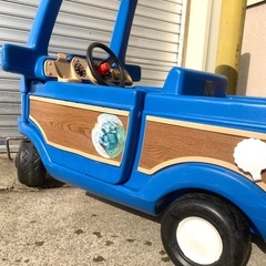 ビンテージ Little Tikes  乗用玩具 リトルタイクス 青 軽トラ トラック 軽バン 仕事車 荷台 電話 ドア付き◆福井県 福井市の画像