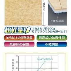90%オフ【内装業者・DIY向け】遮音材、防音、クッションフロア、6畳程度の画像