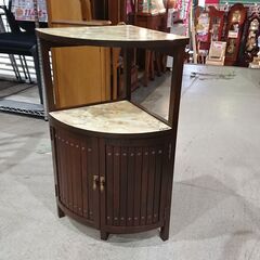オールドカリモク｜カリモク家具｜鋲打ち｜電話台｜コーナーラック