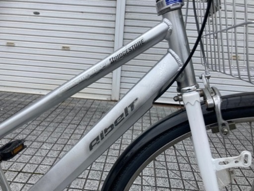 【27インチ自転車】アルベルト　ブリヂストン製　内装3段変速　LEDオートライト付　前後タイヤ、前カゴ、サドル新品❗️若林自転車　膳所店　SALE中❗️