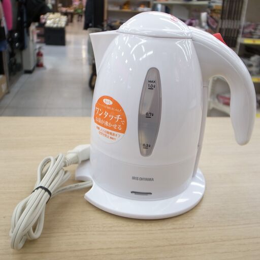 59/603　アイリスオーヤマ 電気ケトル 1.0ℓ 2020年製【モノ市場知立店】