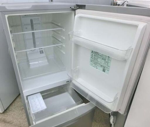 ①冷蔵庫 138L 2018年製 2ドア パナソニック NR-B14AW-S シルバー 100Lクラス 2ドア  Panasonic 