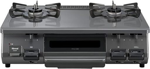 ✨うれしい未使用品✨Rinnai　都市ガス用ガステーブル　ET67BKR【愛市IFC050195-104】