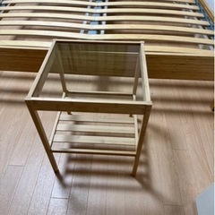 3月30日迄　IKEA KONGSHUS コングスフース ベッドフレーム　ダブルベッドフレーム　竹の画像