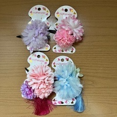 値下げしました！女児ヘアクリップ4点