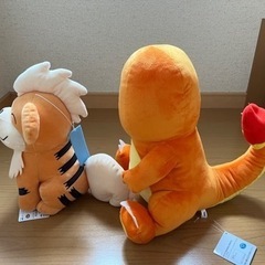 ポケモン　ヒトカゲ&ガーディ　新品ぬいぐるみ　　の画像