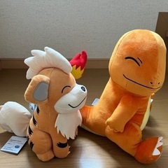 ポケモン　ヒトカゲ&ガーディ　新品ぬいぐるみ　　の画像