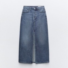 ZARA デニムミディスカート ロングスカート デニムスカート  