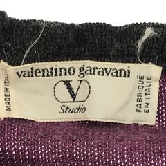 valentino garavani ヴァレンティノガラヴァーニ カーディガン セーター 2着セット ニット レディース パープル 40の画像