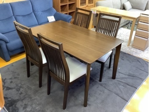 【リサイクルサービス八光】幅135cm　タマリビング　4人掛けダイニングセット