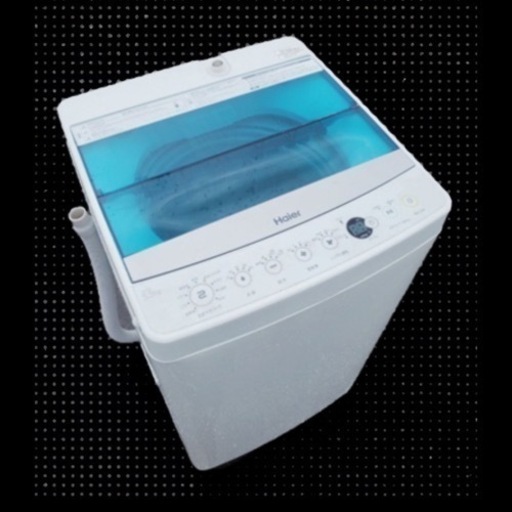 (受け渡し予定者決定)Haier 洗濯機 5.5kg/ランドリーラック(黒)