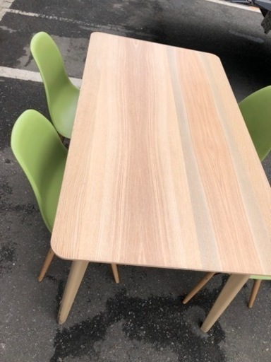配送無料　椅子4点とダイニングテーブル テーブル IKEA イケア LISABO テーブル アッシュ材突き板