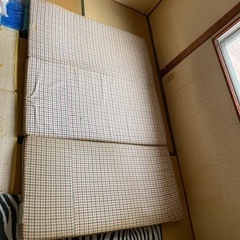 家具 寝具 折り畳みマットレス　ダブルベッド　の画像