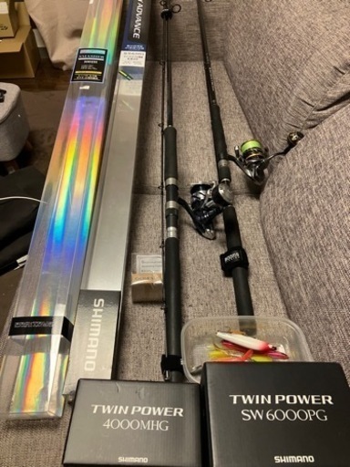 シマノ　ショアジギング、シーバスセット　　2タックル　ルアー　ジグ　格安　１０万　値段交渉有