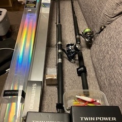 シマノ　ショアジギング、シーバスセット　　2タックル　ルアー　ジ...