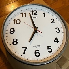 SEIKOレトロ家具学校時計 掛け時計の画像