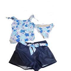 花柄水着セパレート3点セット　女性のみ購入可