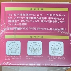 不織布マスク(小さいサイズ)50枚×4箱の画像