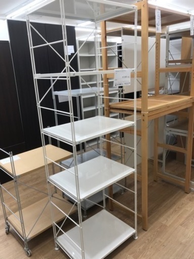 ★ジモティ割あり★ 無印良品 スチールユニットシェルフ ホワイト H175×W56×D40 クリーニング済み KJ4563