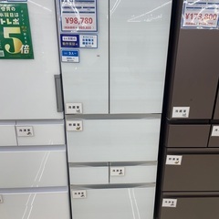 6ドア冷藏庫　TOSHIBA R-R460FZ 2019年製 461L TOSHIBA 【配送設置無料】東芝 冷蔵庫 461L・観音開き 6ドア GR