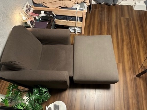 MUJI1人用ソファ＊スツールセット