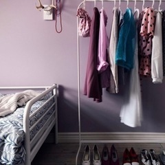 IKEA 洋服ラック ハンガーラック 物干し竿、ロープの画像