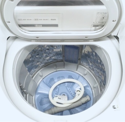 (送料無料) 洗濯・乾燥機 洗8kg 乾4.5kg 暖かい風で完全に乾かす panasonic 泡洗浄 新品価13万 ⑤