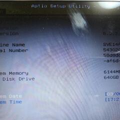 Sony - Vaio - Windows 10 - Ram 6G - HDD 640Gの画像