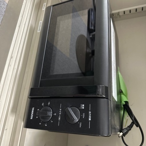 [値下]電子レンジ　ブラック（軽清掃済み）説明書付き