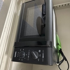 [値下]電子レンジ　ブラック（軽清掃済み）説明書付き