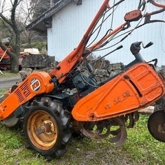 クボタ 耕運機 K6 5馬力 水冷小型歩行型トラクター　耕転機　畑　田　家庭菜園　管理機　ディーゼル　実動　　の画像