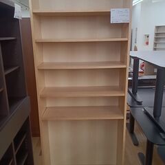 ★ジモティ割あり★  収納棚 ベージュ H220×D28×W80...