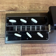 k827507 大正琴 全音 ぜんおん 芽ぶき ハードケース付き レトロ アンティーク 和楽器 打楽器 音鳴る 琴伝流 現状品 当時物 中古品の画像