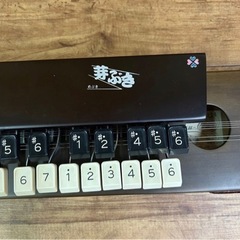 k827507 大正琴 全音 ぜんおん 芽ぶき ハードケース付き レトロ アンティーク 和楽器 打楽器 音鳴る 琴伝流 現状品 当時物 中古品の画像