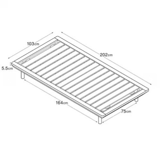 MUJIベッドフレーム