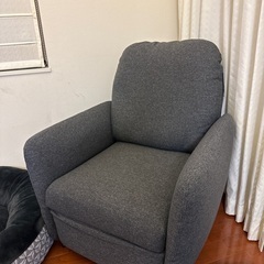 IKEA EKOLSUND グレー 1人掛けソファ　リクライニング EKOLSUND recliner, Gunnared dark gray - IKEA