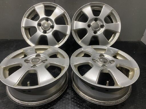 CREOLE クレオール 社外ホイール 14インチ 4本 4.5J4HPCD100+45 ムーヴ ekワゴン等　(VHX065)