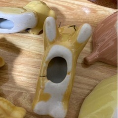 桂 由美  食器セット 小皿 熊の置物 箸置き お椀の画像