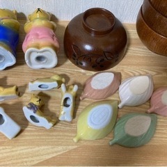 桂 由美  食器セット 小皿 熊の置物 箸置き お椀の画像