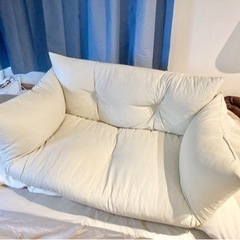 【美品】白ソファ3000円の画像