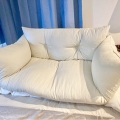 【美品】白ソファ3000円の画像