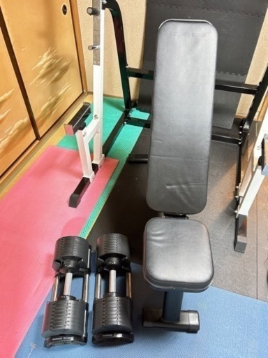 お取引中　可変式ダンベルとトレーニングベンチセット