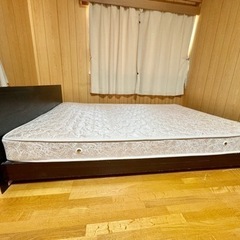 【取引者決定】マットレス付きダブルベッド