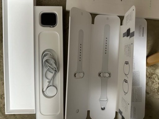 【受付終了】Apple Watch Series 8 GPS+Cellularモデル 41mm MP4A3J/A [シルバー/ホワイトスポーツバンド]