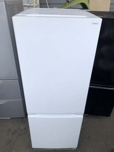 福岡市内配送無料　2022年式　yselect YRZF15J ヤマダオリジナル ２ドア冷蔵庫 (156L・右開き) ホワイト